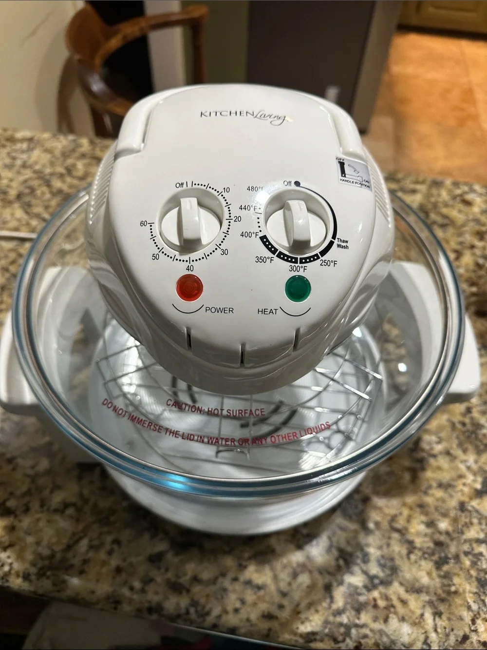 White Air Fryer Halogen Countertop Oven - White